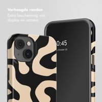 Selencia Vivid Backcover met MagSafe Apple iPhone 14 - Art Wave Black