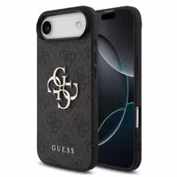 Guess 4G Metal Logo Backcover Apple iPhone Air - Zwart