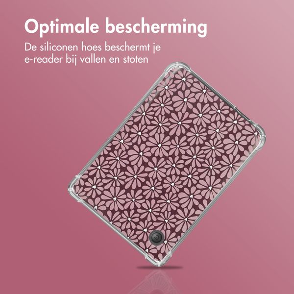 imoshion Design Clear Backcover Kobo Clara Colour / Clara BW - Bloom Love Blush