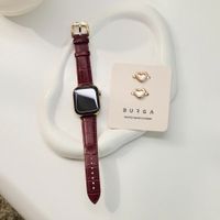 Burga Genuine Leather Band Apple Watch | 38/40/41/42 mm - Mobwife / Gold