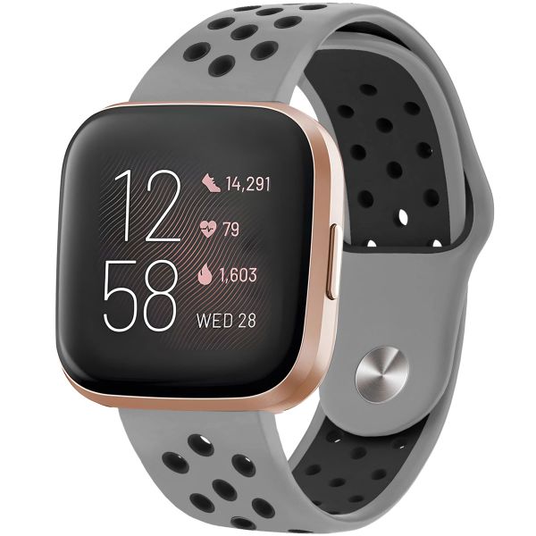 imoshion Siliconen sport bandje Fitbit Versa 2 / Versa Lite - Grijs / Zwart