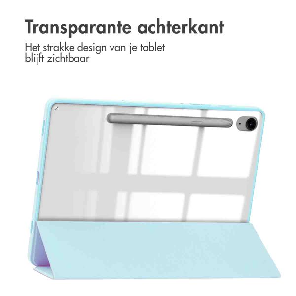 imoshion Trifold Hardcase Bookcase Samsung Galaxy Tab S10 Lite / S9 11.0 inch / Tab S10 FE / S9 FE 10.9 inch - Lichtblauw