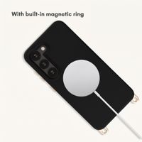 Selencia Rivièra MagSafe Case with detachable hooks Samsung Galaxy S23 - Velvet Black