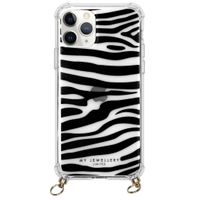 My Jewellery Design Softcase Koordhoesje iPhone 11 Pro - Zebra