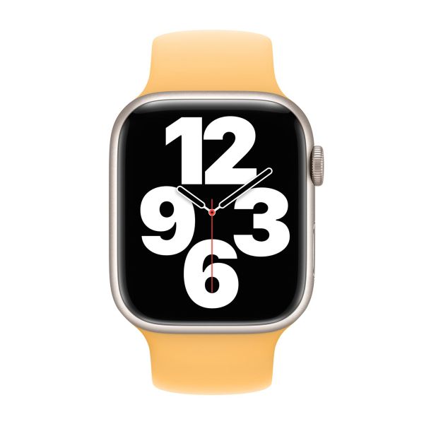 Apple Siliconen solobandje Apple Watch | 44/45/46/49 mm - Maat 12 - Sunglow