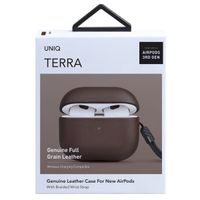 Uniq Terra Echt Lederen Case Apple AirPods 3 (2021) - Toffee Brown