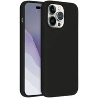 Accezz Liquid Silicone Backcover iPhone 14 Pro Max - Zwart