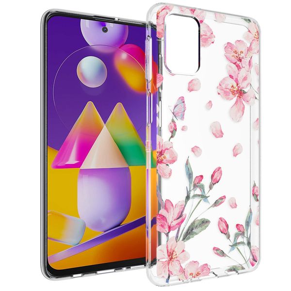 imoshion Design hoesje Samsung Galaxy M31s - Bloem - Roze