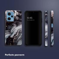 Selencia Vivid Backcover Xiaomi Redmi Note 12 Pro (5G) - Chic Marble Black