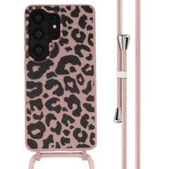 imoshion Siliconen design hoesje met koord Samsung Galaxy S26 Ultra - Animal Pink
