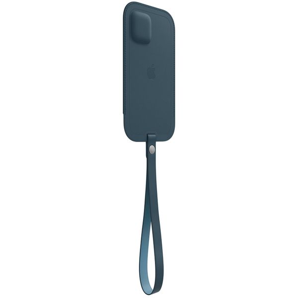 Apple Leather Sleeve MagSafe Apple iPhone 12 Mini - Baltic Blue