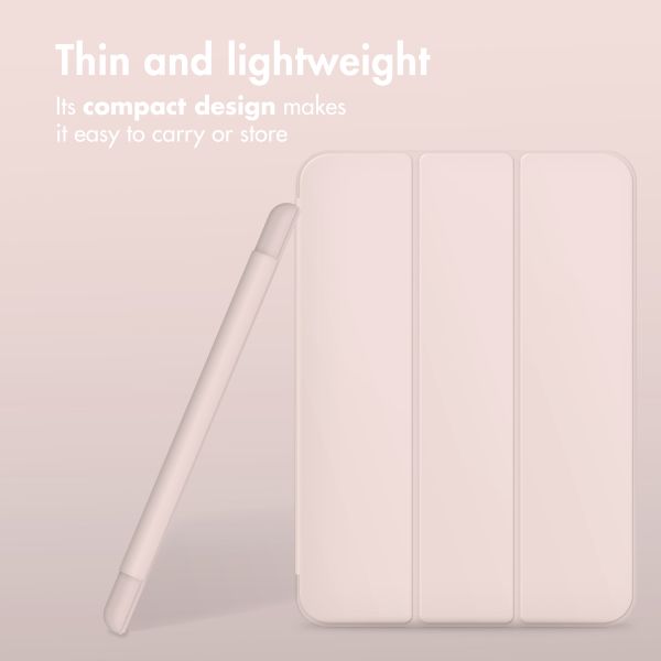 Accezz Smart Silicone Book Case Apple iPad 9 (2021) 10.2 inch / iPad 8 (2020) 10.2 inch / iPad 7 (2019) 10.2 inch - Pink