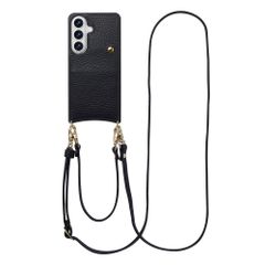 Selencia Nova Telefoonhoes met Koord en Pashouder Samsung Galaxy S26 - Zwart