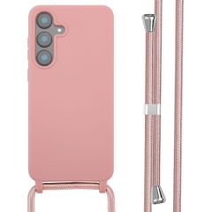 imoshion Siliconen hoesje met koord Samsung Galaxy S25 FE - Sand Pink
