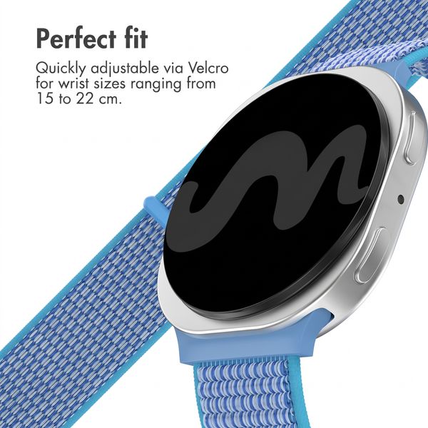 imoshion Nylon Strap Samsung Galaxy Watch 9 (40/44mm) / Watch 8 (40/44mm) / Classic (46mm) - Navy Blue