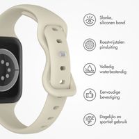imoshion Slim siliconen bandje Apple Watch Series 1 t/m 11 / SE / Ultra (44/45/46/49 mm) - Starlight