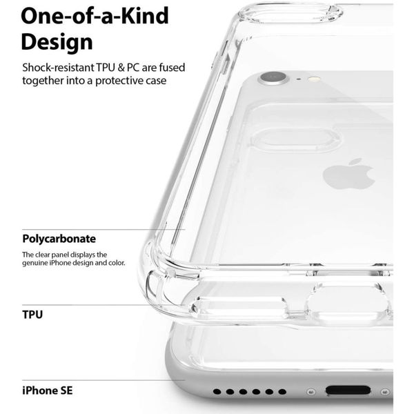 Ringke Fusion Backcover iPhone SE (2022 / 2020) / 8 / 7 - Transparant