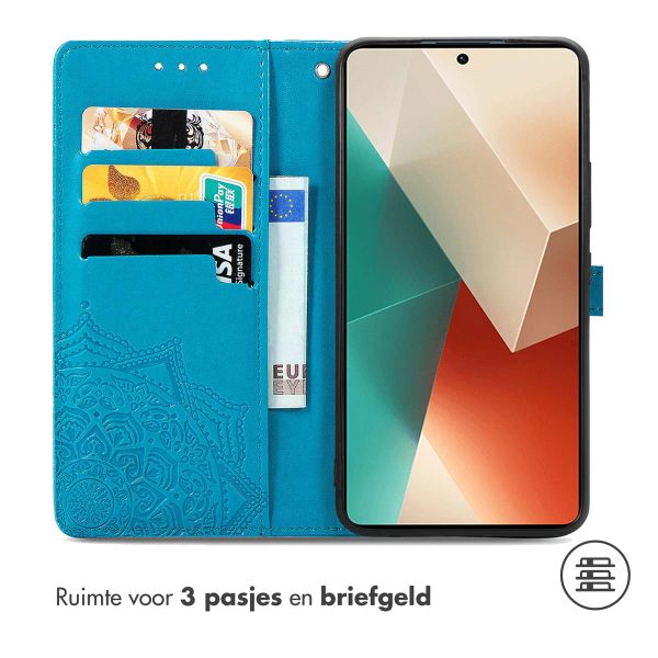 imoshion Mandala Bookcase Xiaomi Redmi Note 13 Pro (5G) / Poco X6 - Turquoise