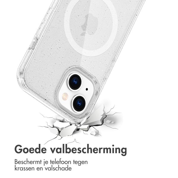 imoshion Sparkle Backcover met MagSafe Apple iPhone 15 - Glitter Transparant