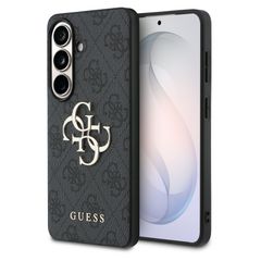 Guess 4G Metal Logo Backcover Samsung Galaxy S26 Plus - Zwart