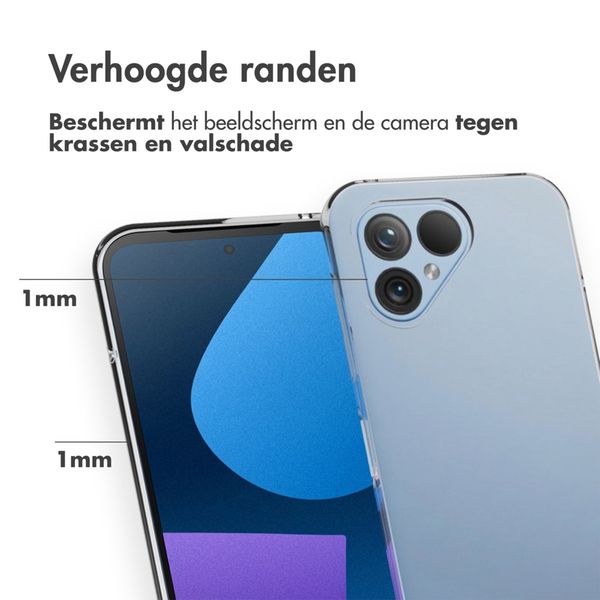 Accezz Clear Backcover Fairphone 5 - Transparant