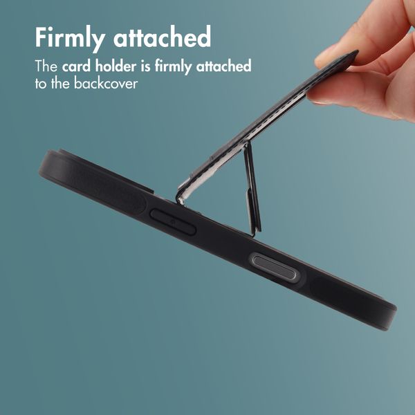 imoshion Back Cover with Card Holder and Stand Apple iPhone 17 Pro - Black