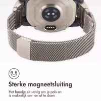 imoshion QuickFit® Milanees bandje  - Garmin 22 mm aansluiting - Maat L/XL - Starlight