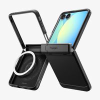 Spigen Tough Armor Pro Backcover MagFit Samsung Galaxy Z Flip 7 - Zwart
