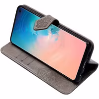 Mandala Bookcase Samsung Galaxy S10 - Grijs