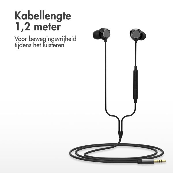 imoshion In-ear oordopjes - Bedrade oordopjes - Met AUX / 3,5 mm Jack aansluiting - Zwart