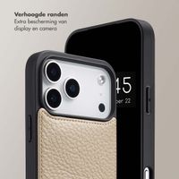 Selencia Nova Telefoonhoes met Koord en Pashouder Apple iPhone 18 Pro / 17 Pro - Beige
