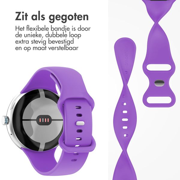 imoshion Siliconen bandje Google Pixel Watch 3 - 45 mm - Maat L - Paars