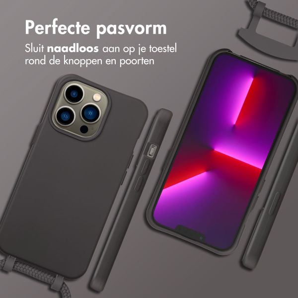 imoshion Color Backcover met afneembaar koord MagSafe Apple iPhone 13 Pro - Black Coffee