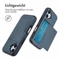 imoshion Backcover met pasjeshouder Apple iPhone 17 - Donkerblauw
