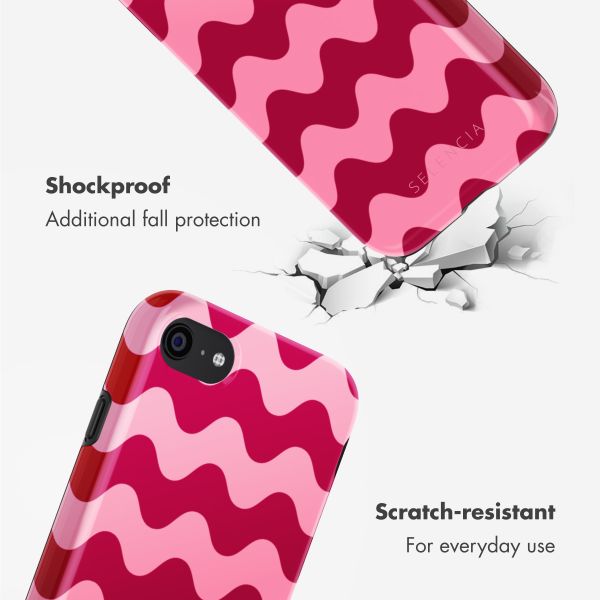 Selencia Vivid Back Cover Apple iPhone SE (2022 / 2020) / 8 / 7 / 6(s) - Wave Vibes Lipstick
