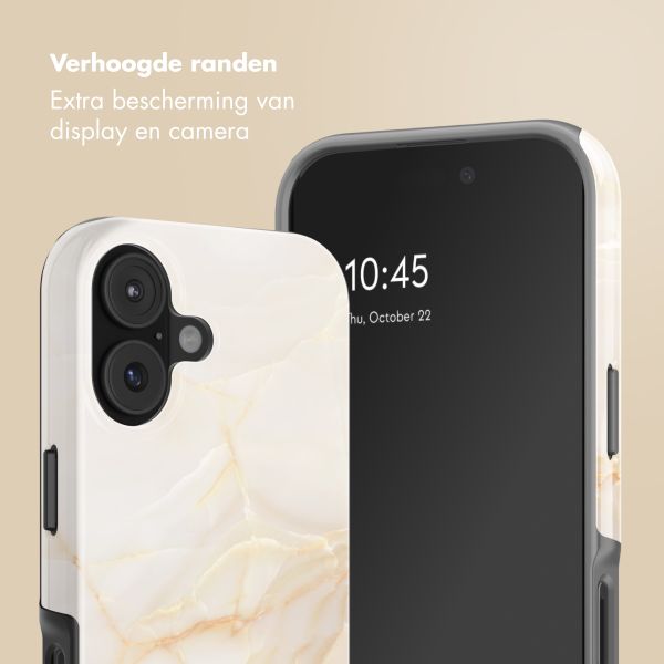 Selencia Vivid Backcover Apple iPhone 17 - Golden Beige Marble