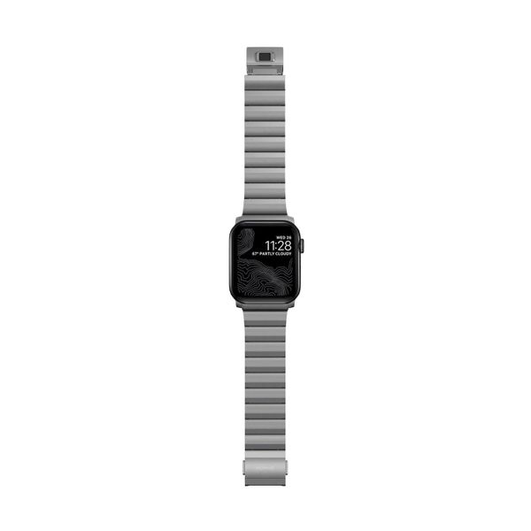 Nomad Titanium schakelband Apple Watch | 44/45/46/49 mm - Zilver