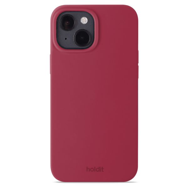 Holdit Silicone Case iPhone 15 - Red Velvet