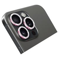 Holdit Camera Lens Protector Glitter Apple iPhone 15 Pro / 15 Pro Max - Pink