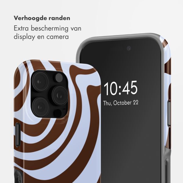 Selencia Vivid Backcover met MagSafe Apple iPhone 16 Pro Max - Dream Swirl Chocolate