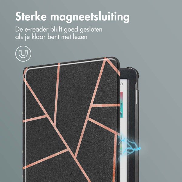 imoshion Design Slim Hard Case Bookcase Kobo Clara Colour / BW - Black Graphic