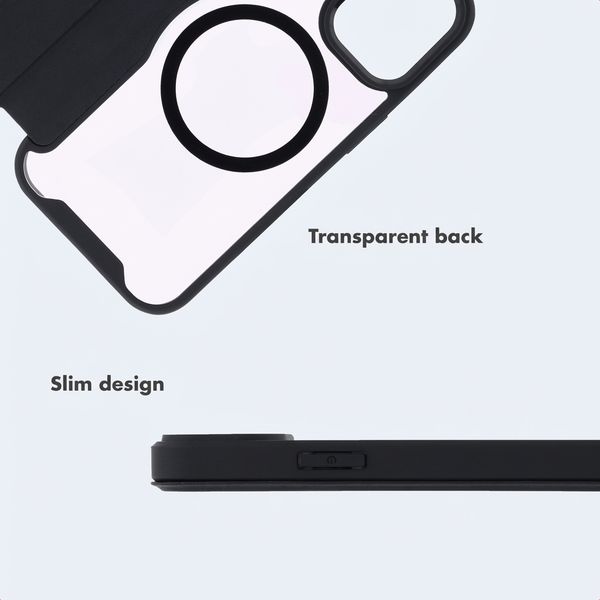 imoshion Transparent Bookcase with MagSafe Apple iPhone 15 - Black