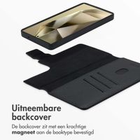 Accezz Leather Bookcase 2-in-1 met MagSafe Samsung Galaxy S25 Ultra - Onyx Black