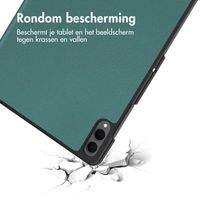 imoshion Trifold Bookcase Samsung Galaxy Tab S11 Ultra - Donkergroen
