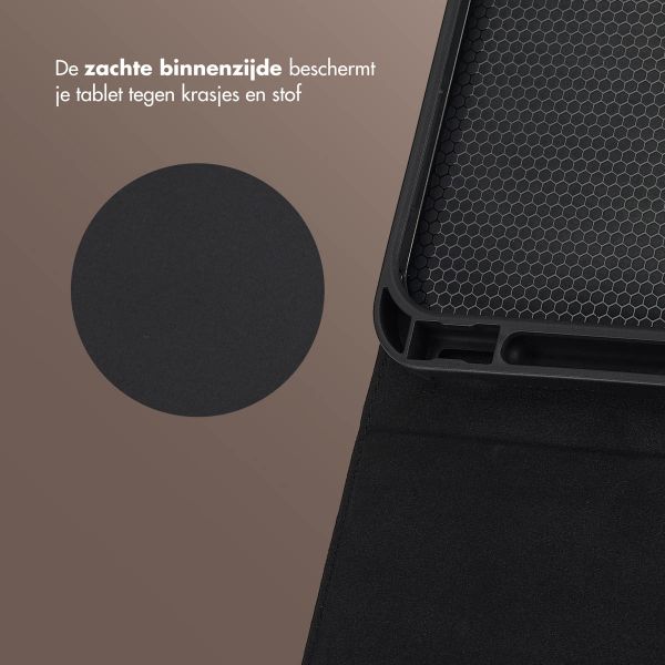 Selencia Riva Bookcase Apple iPad 11 (2025) 11 inch A16 / iPad 10 (2022) 10.9 inch - Beige