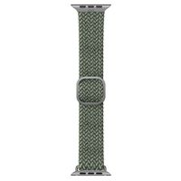 Uniq Aspen Braided bandje Apple Watch Series 1 t/m 9 / SE (38/40/41 mm) | Series 10 / 11 (42 mm) - Cypress Green
