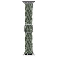 Uniq Aspen Braided bandje Apple Watch Series 1 t/m 9 / SE (38/40/41 mm) | Series 10 (42 mm) - Cypress Green