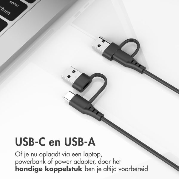 imoshion Oplaadkabel voor de Samsung Galaxy Watch USB-C en USB-A - 1 meter