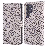 imoshion Design Bookcase Samsung Galaxy S25 Ultra - Black And White Dots