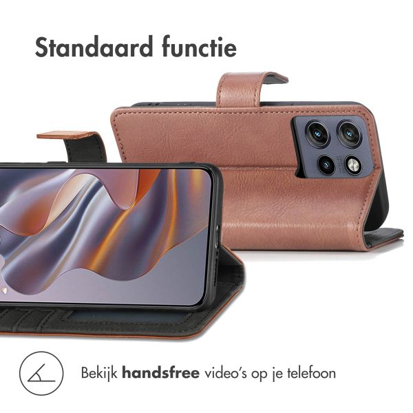 imoshion Luxe Bookcase Motorola Thinkphone 25 / Motorola Edge 50 Neo / Edge 60 Neo - Bruin